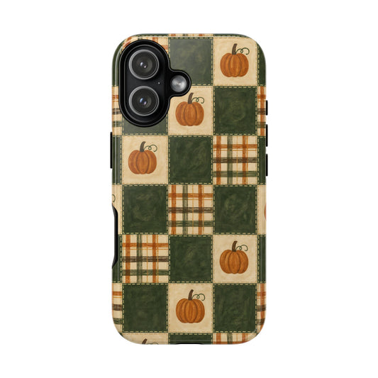 Pumpkin Check Quilt Tough Case