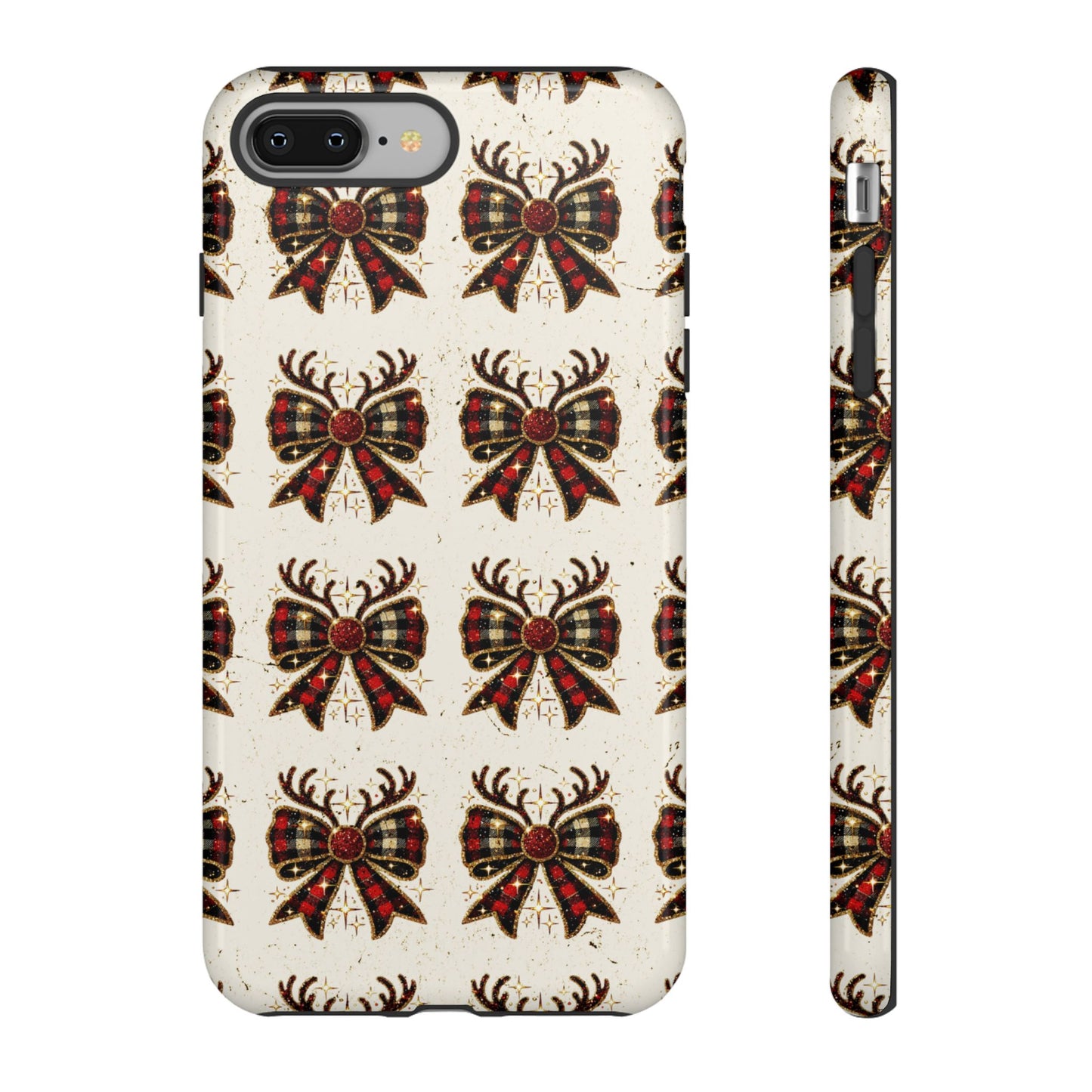 Christmas Antlers + Bows Tough Case