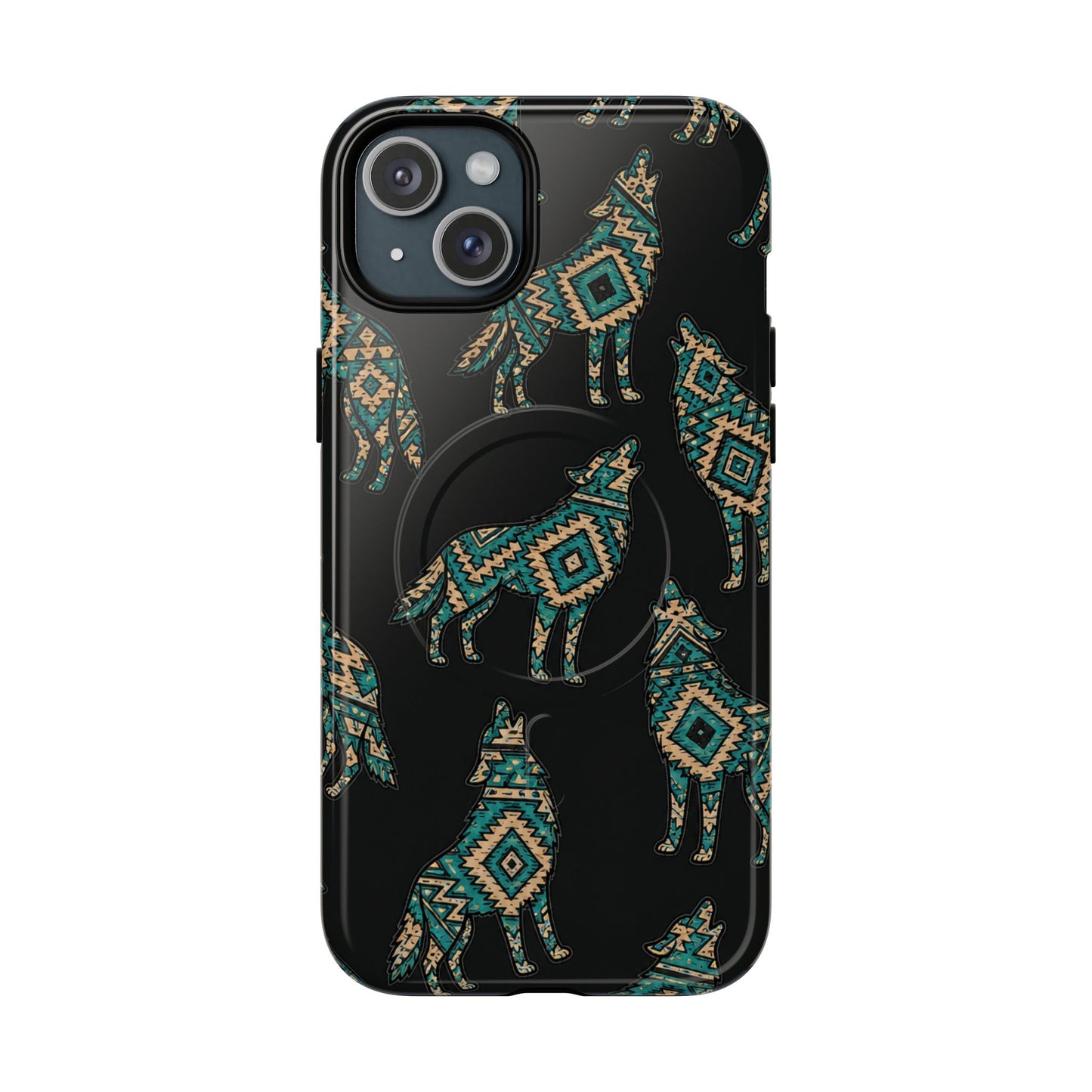 Turquoise Wolf Magnetic Case