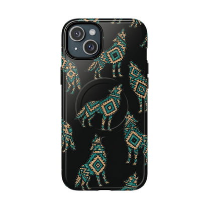 Turquoise Wolf Magnetic Case