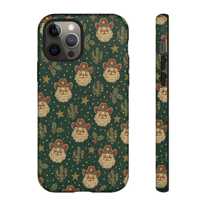 Santa Block Print Tough Case