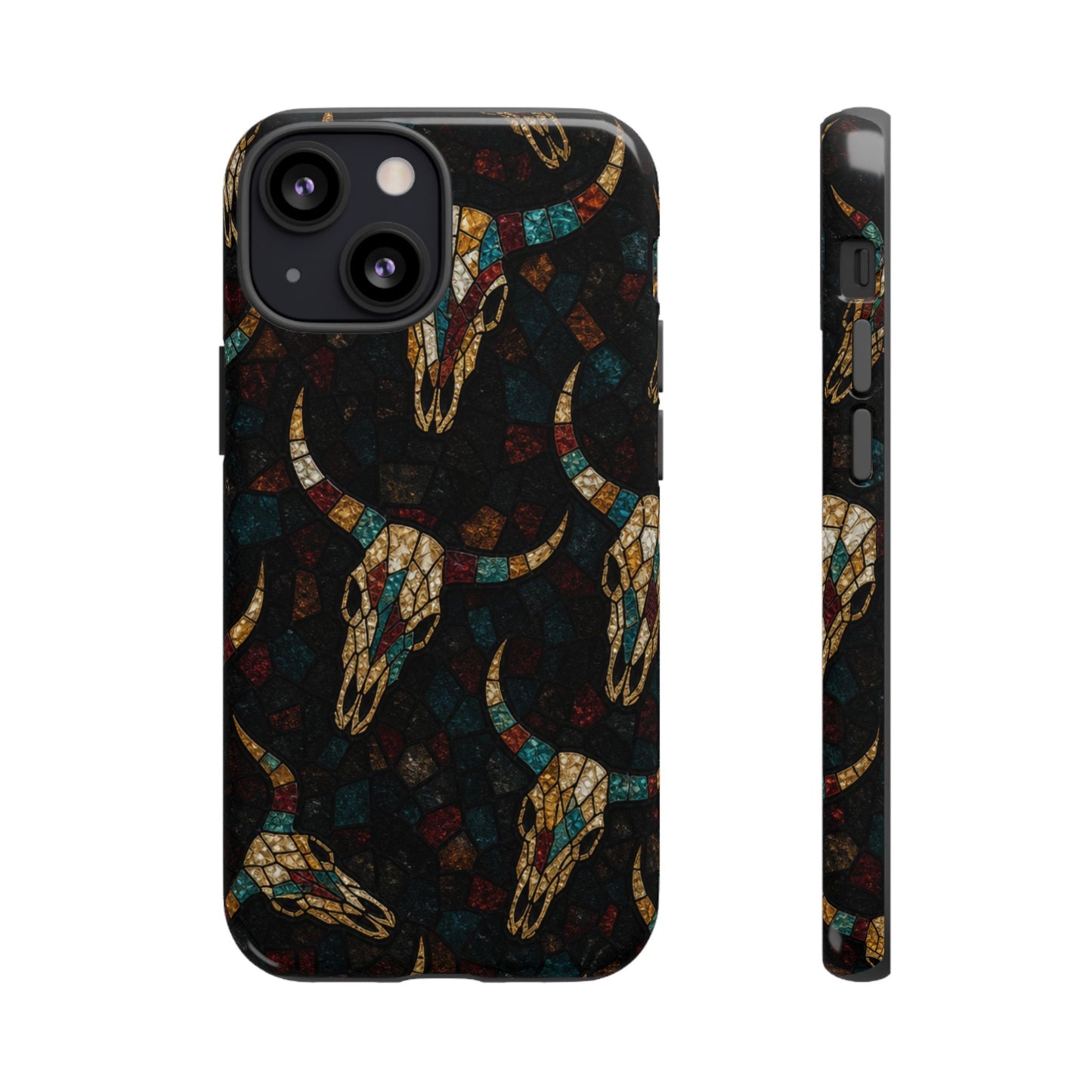Stained Bull Skull Tough Case