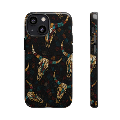 Stained Bull Skull Tough Case