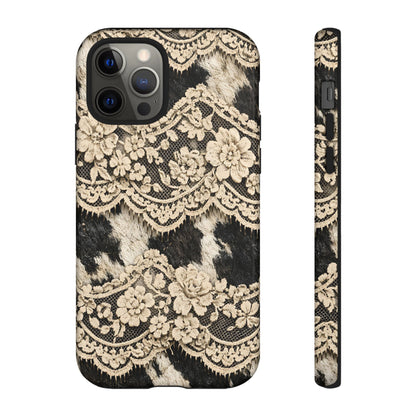 Cowhide Lace Tough Case