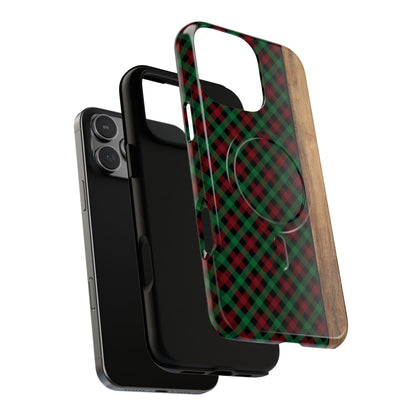Red Green Plaid Magnetic Case