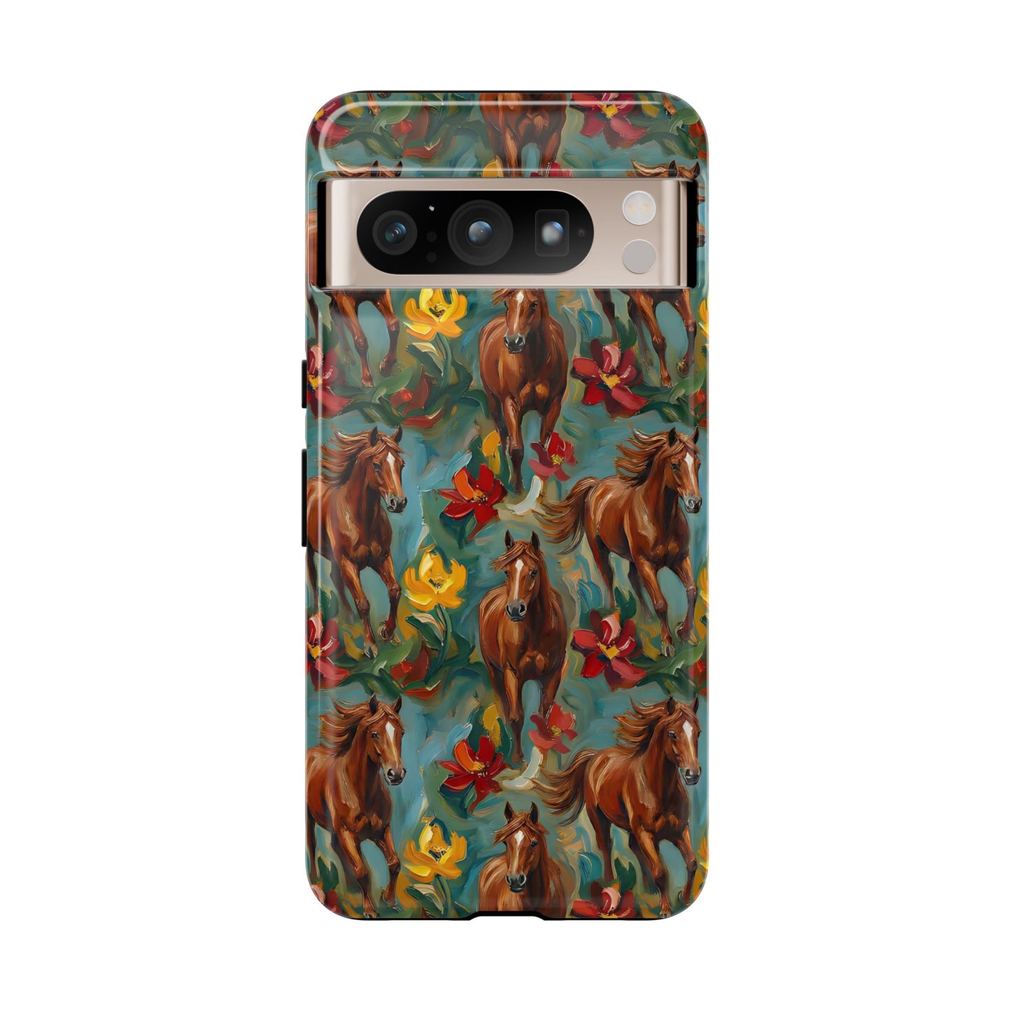 Oil Painted Horses Tough Case