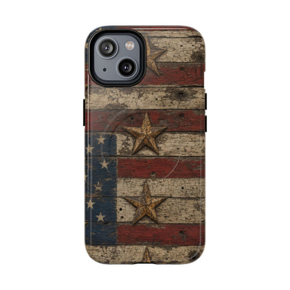 Patriotic Barn Stars Magnetic Case