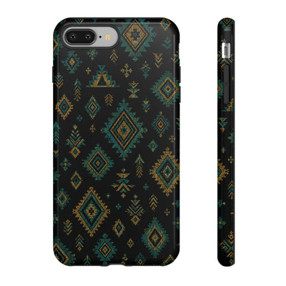 Turquoise Gold Aztec Tough Case