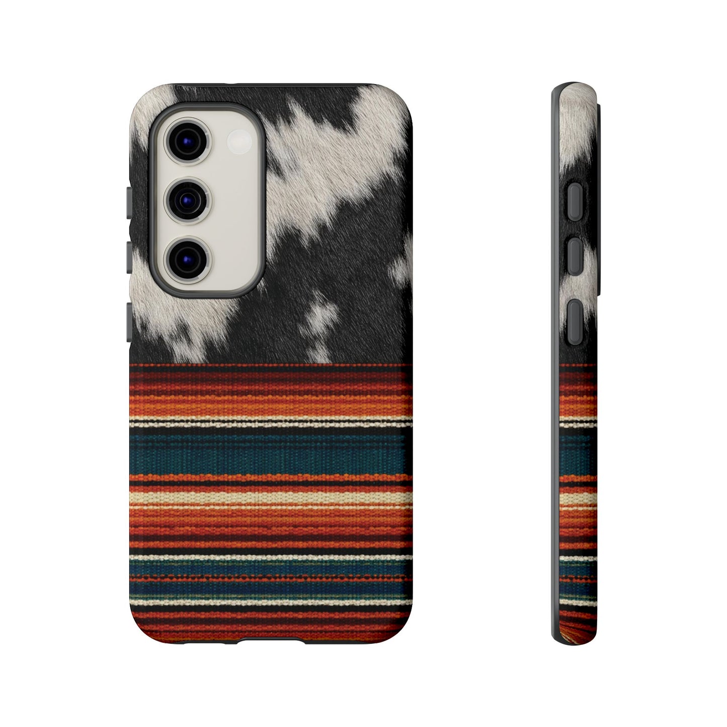 Cowhide + Serape Stripe Tough Case