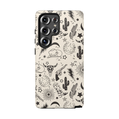 Western Doodles Tough Phone Case