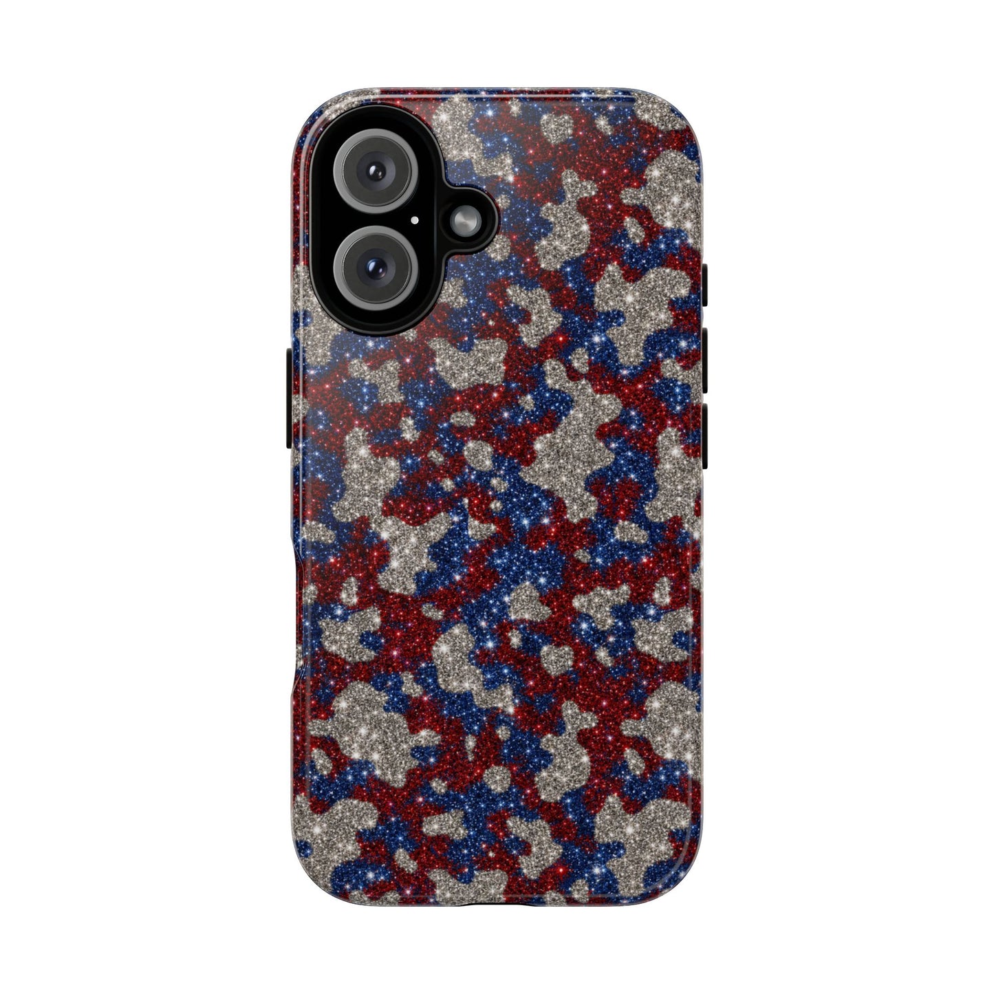 USA Cowhide Glitter Tough Case