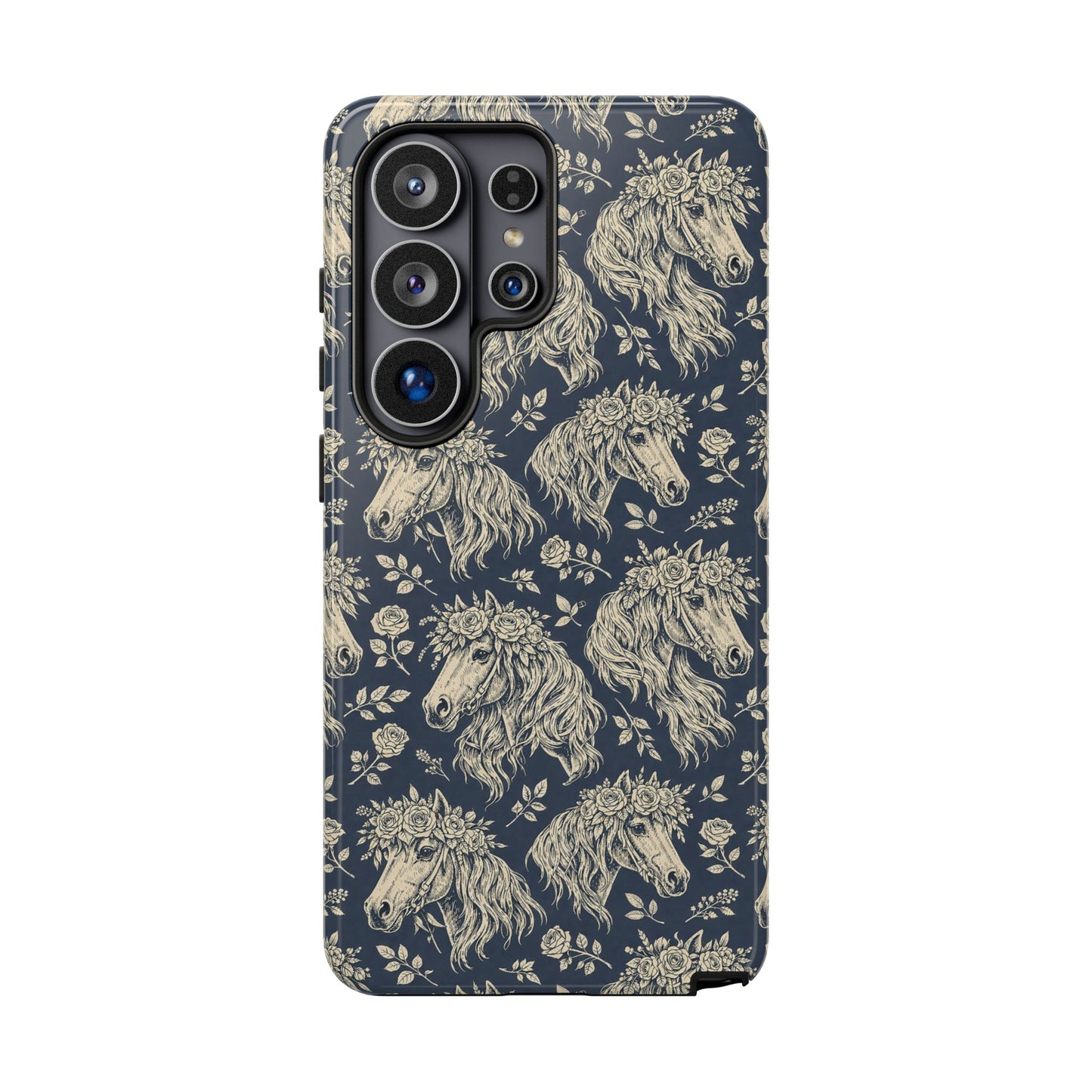 Floral Horses Tough Case