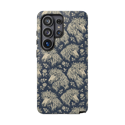 Floral Horses Tough Case