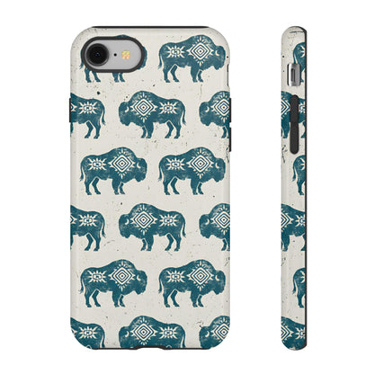 Teal Aztec Buffalo Tough Case