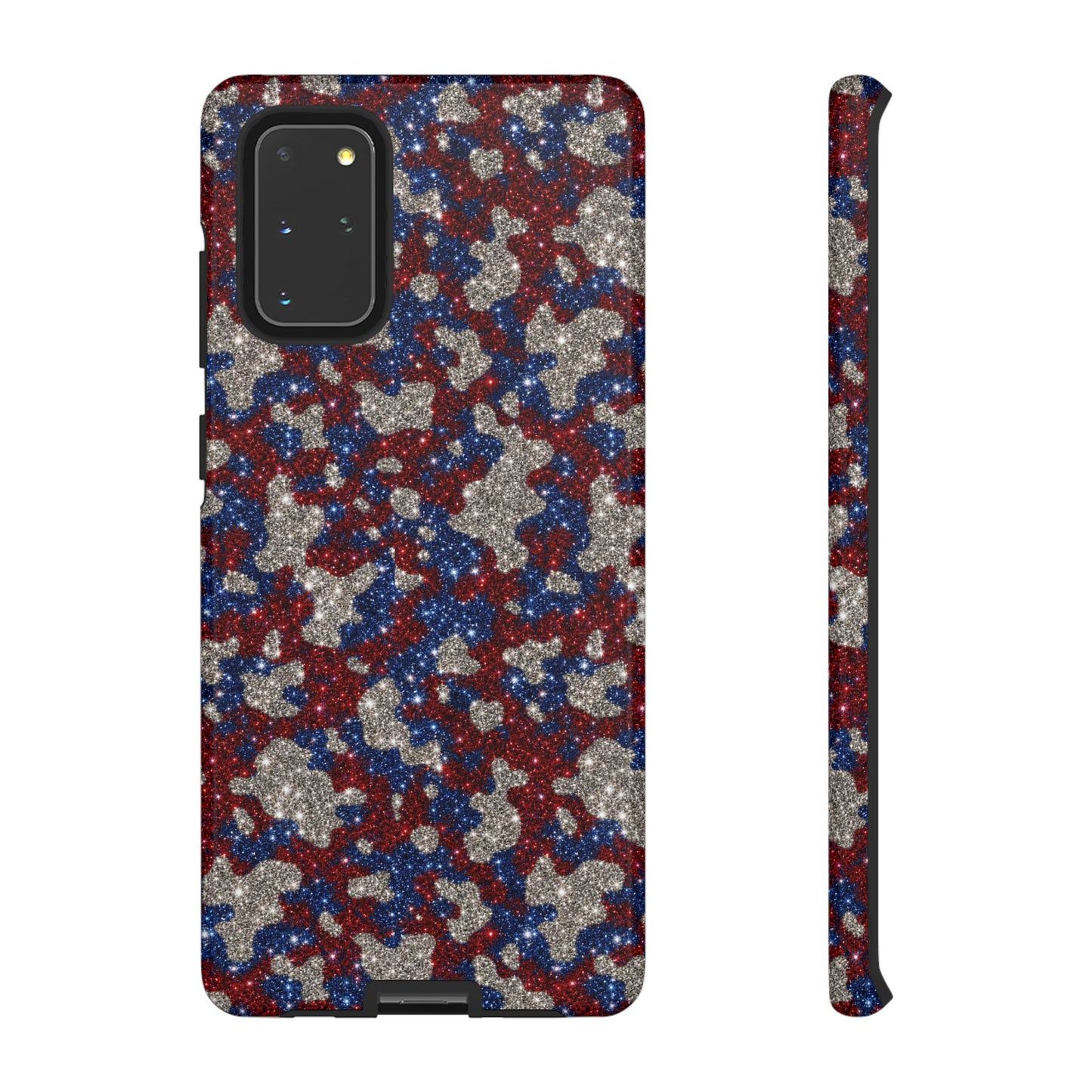 USA Cowhide Glitter Tough Case