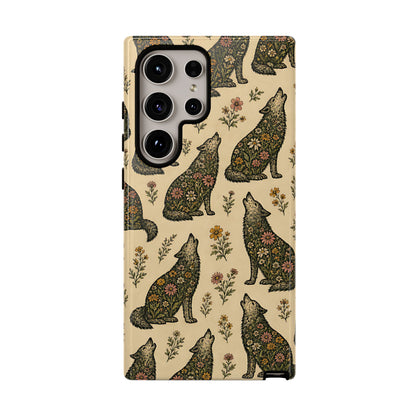 Floral Wolves Tough Case