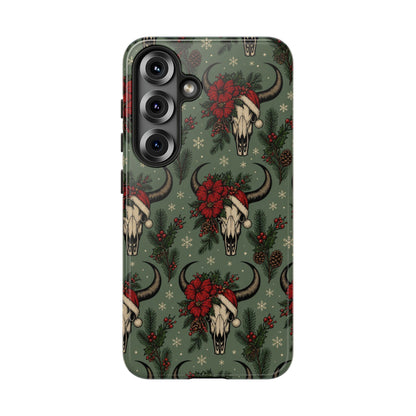 Santa Bull Skulls Tough Case