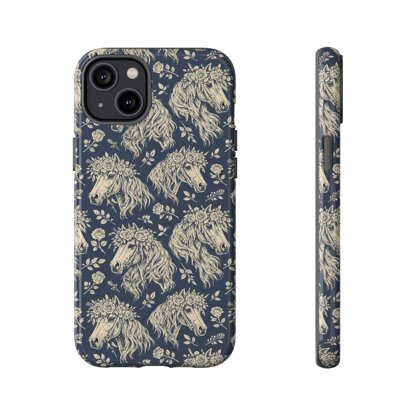 Floral Horses Tough Case