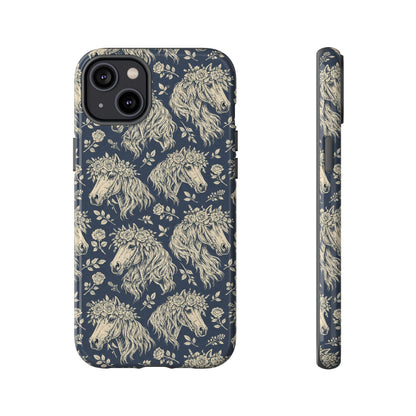 Floral Horses Tough Case