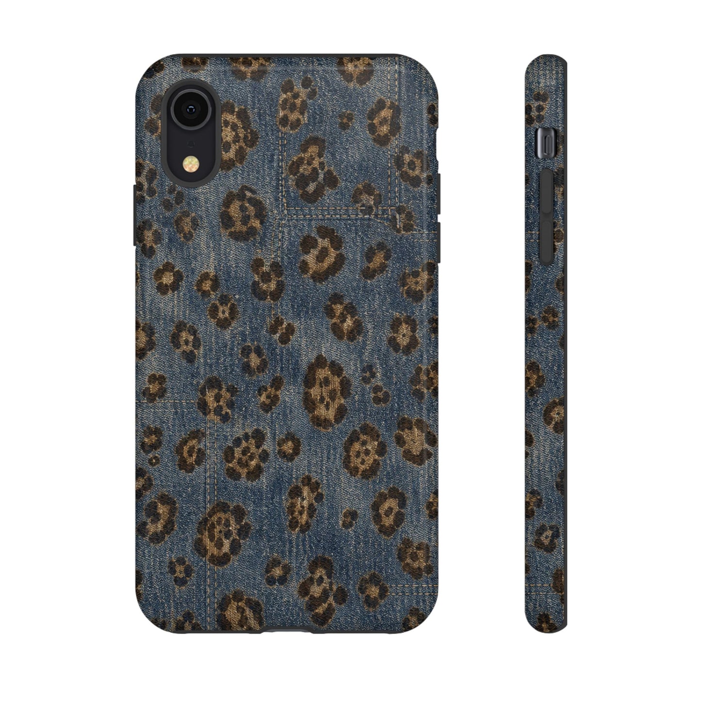 Denim Leopard Tough Case