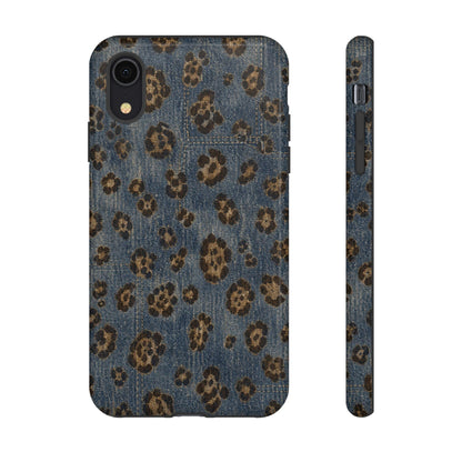 Denim Leopard Tough Case