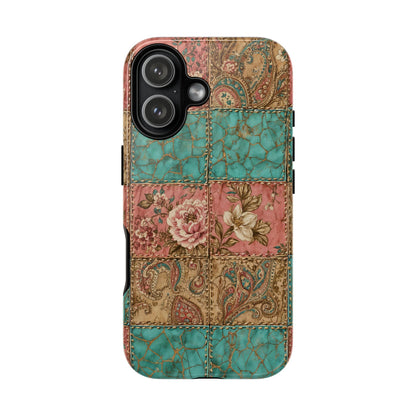 Turquoise Paisley Tough Case