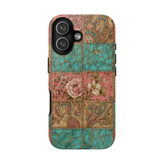 Turquoise Paisley Tough Case