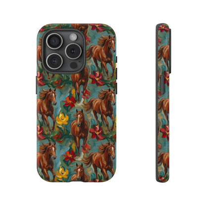 Oil Painted Horses Tough Case