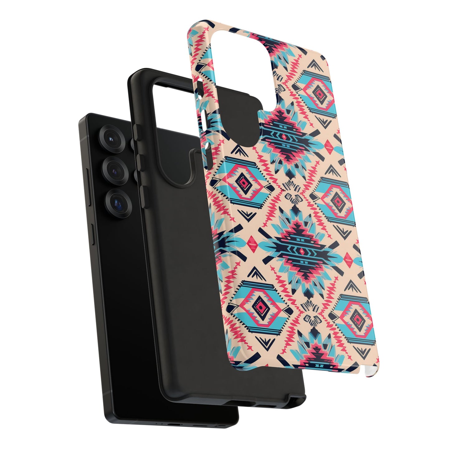 Pink Blue Aztec Phone Case