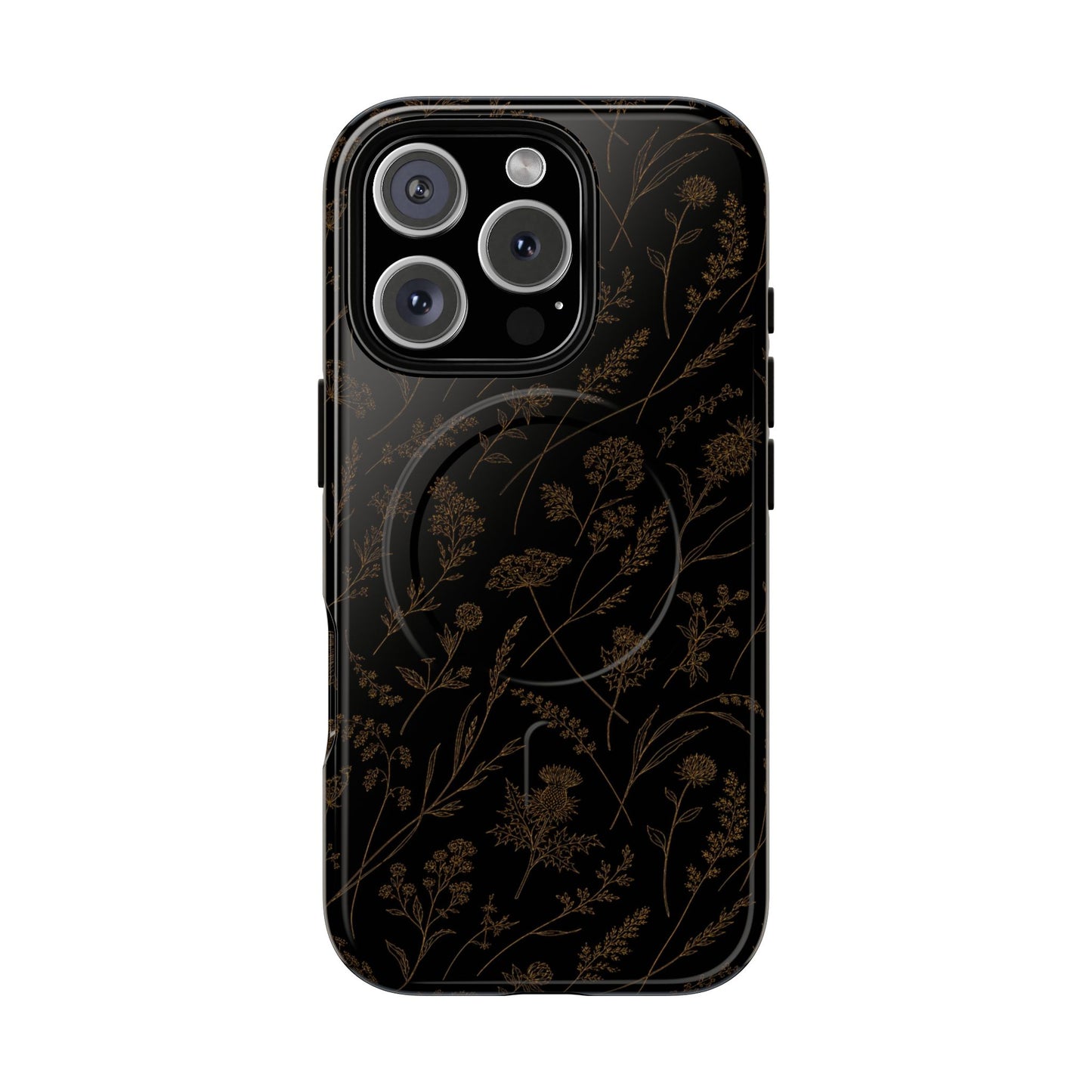 Gold Wildflowers Magnetic Case