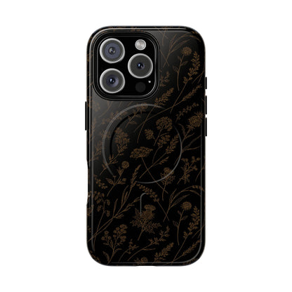 Gold Wildflowers Magnetic Case