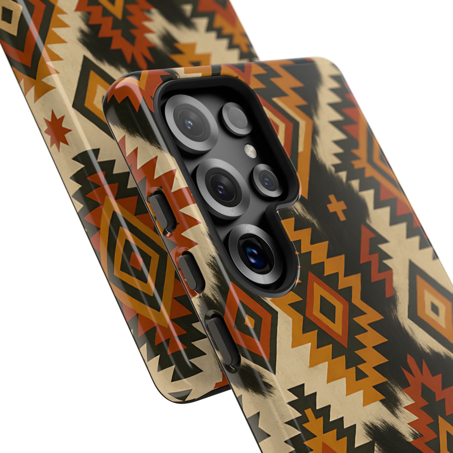 Desert  Aztec + Cowhide Tough Phone Case