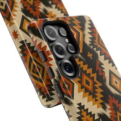 Desert  Aztec + Cowhide Tough Phone Case