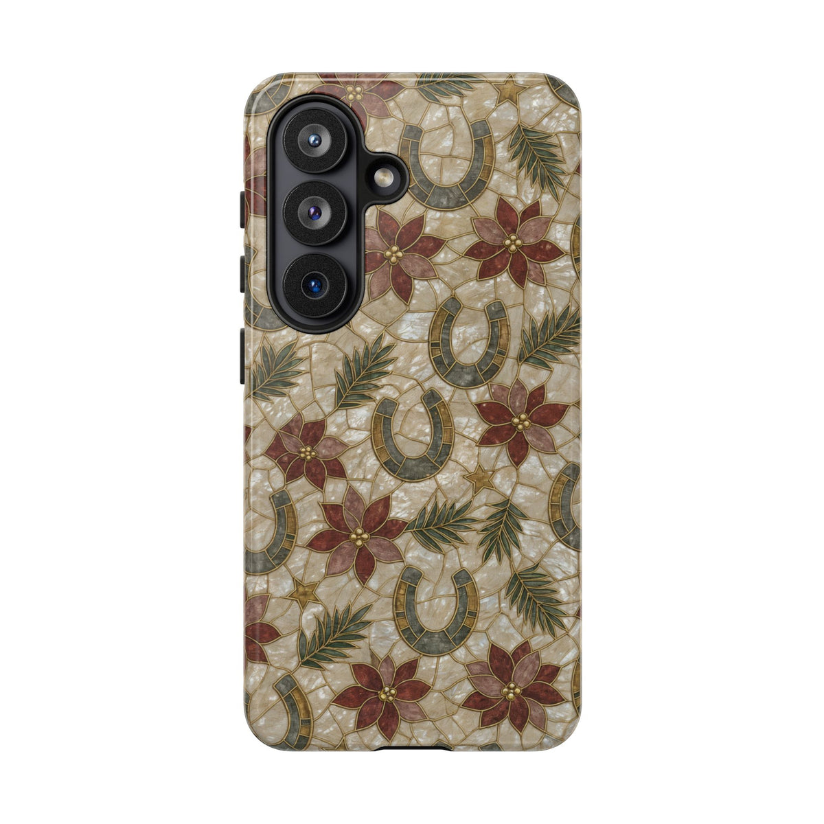 Pearl Horseshoe Poinsettia Tough Case