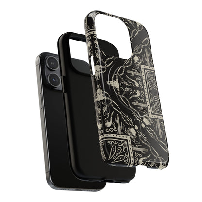 Western Black Bandana Magnetic Case