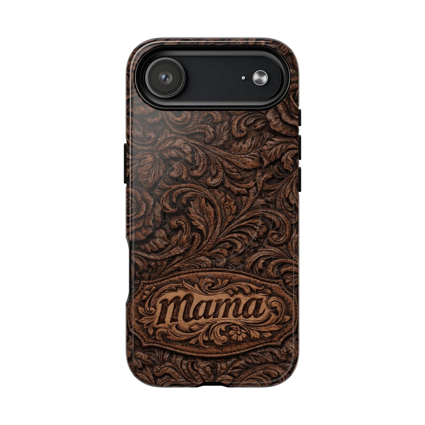 Carved Floral Mama Magnetic Case