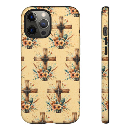 Floral Crosses Tough Case