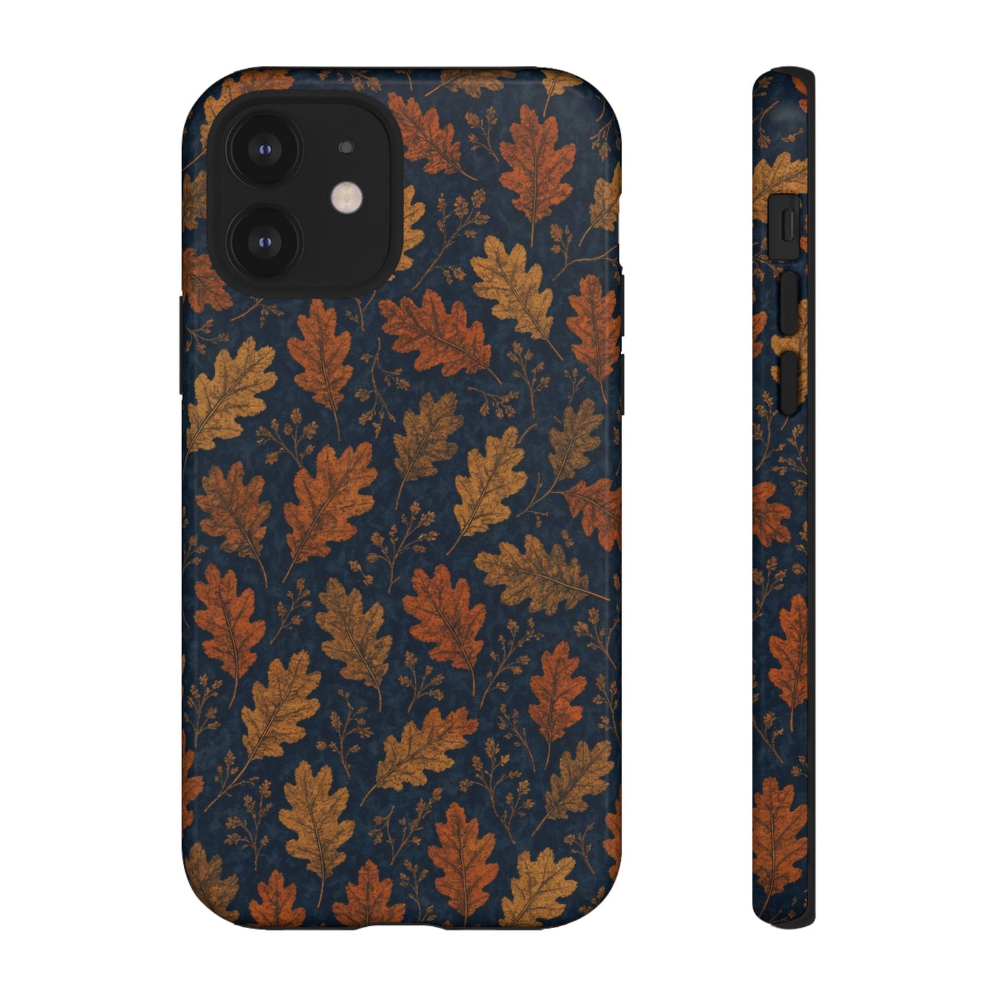 Navy Autumn Leaves Tough Case