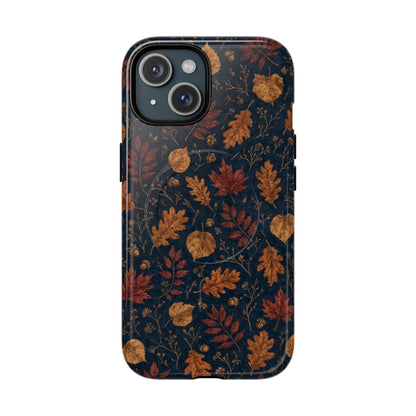 Navy Oak Leaf Magnetic Case