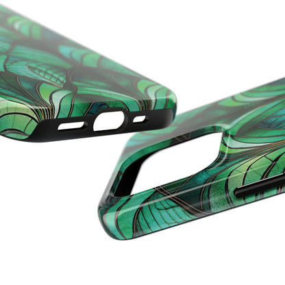 Emerald Green Stained Glass Phone Case