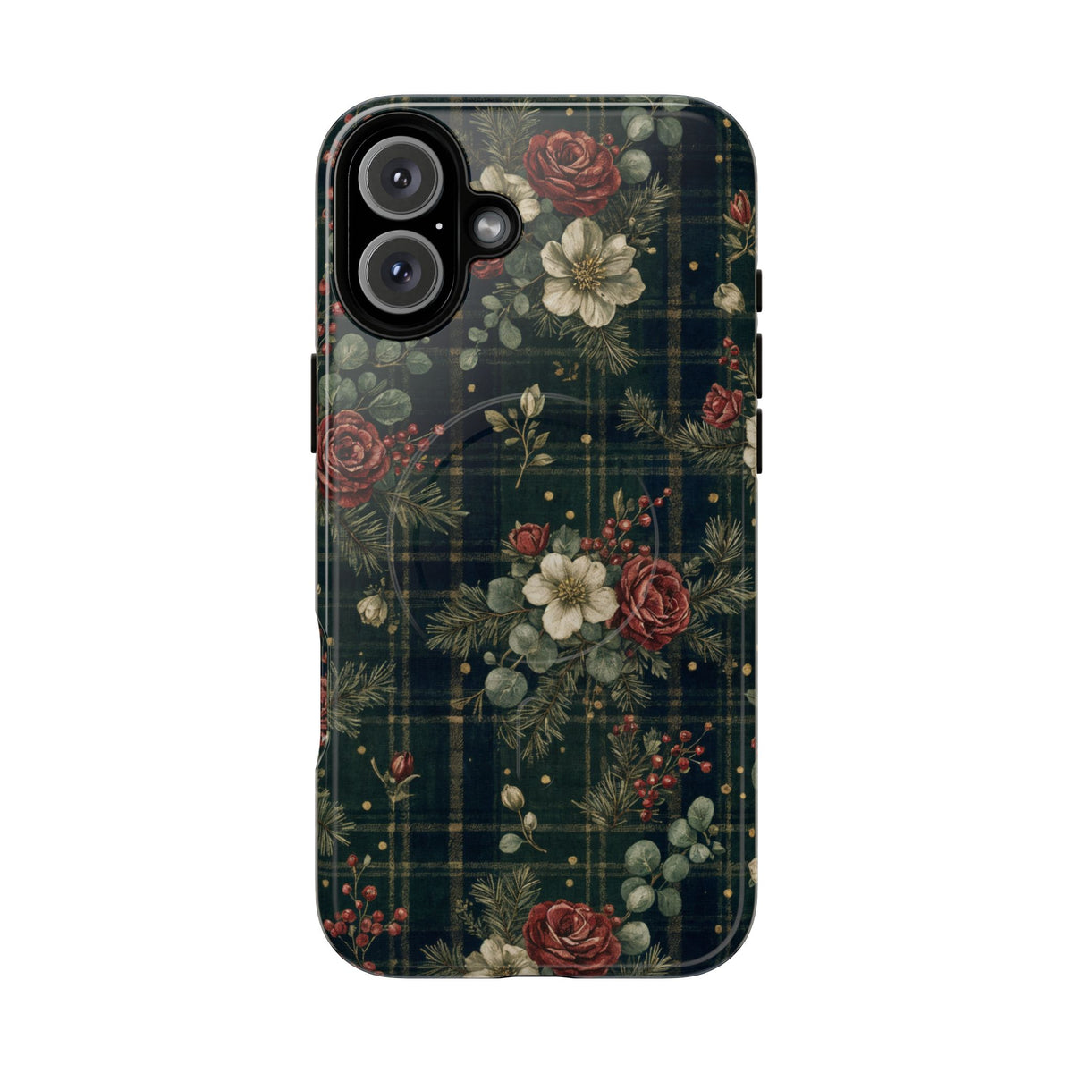 Tartan Roses Magnetic Case