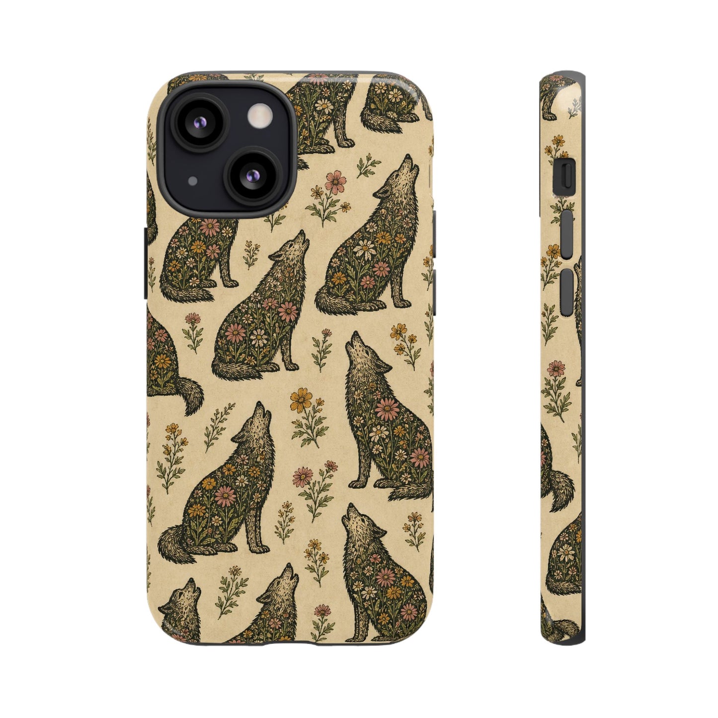 Floral Wolf Tough Case