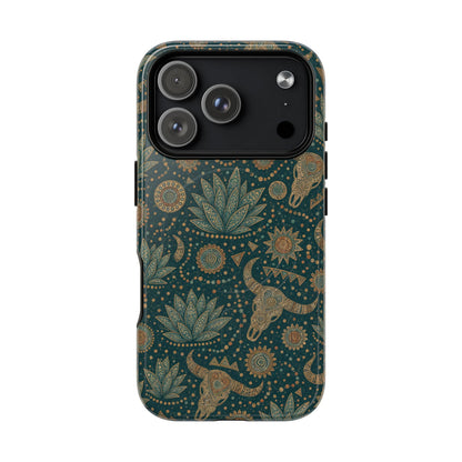 Ornate Skull Magnetic Case