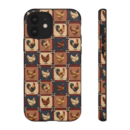 Patriotic Chicken Patchwork Tough Case