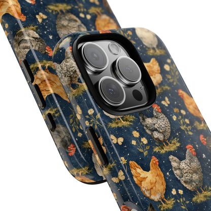 Indigo Chickens Tough Case