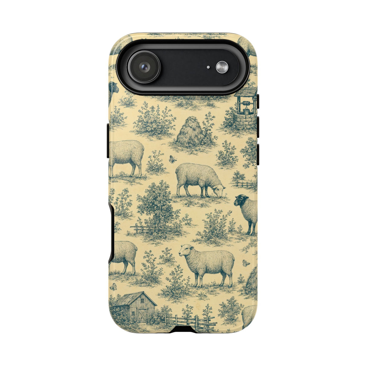 Sheep Toile Tough Case