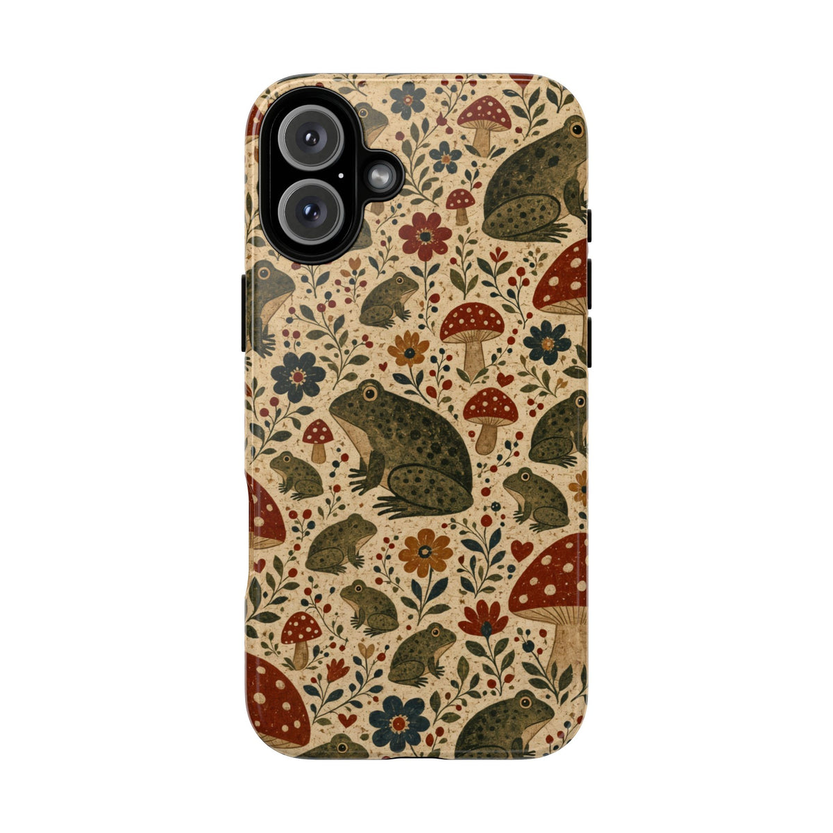 Folk Frog Toadstool Tough Case