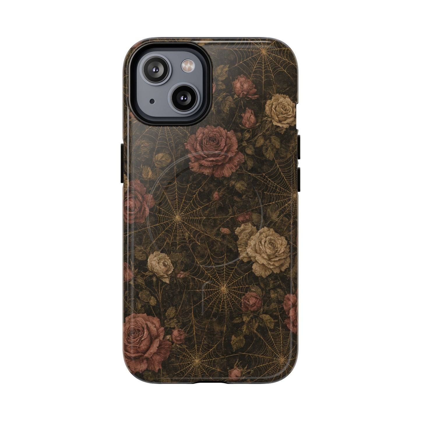Spiderweb Rose Magnetic Case