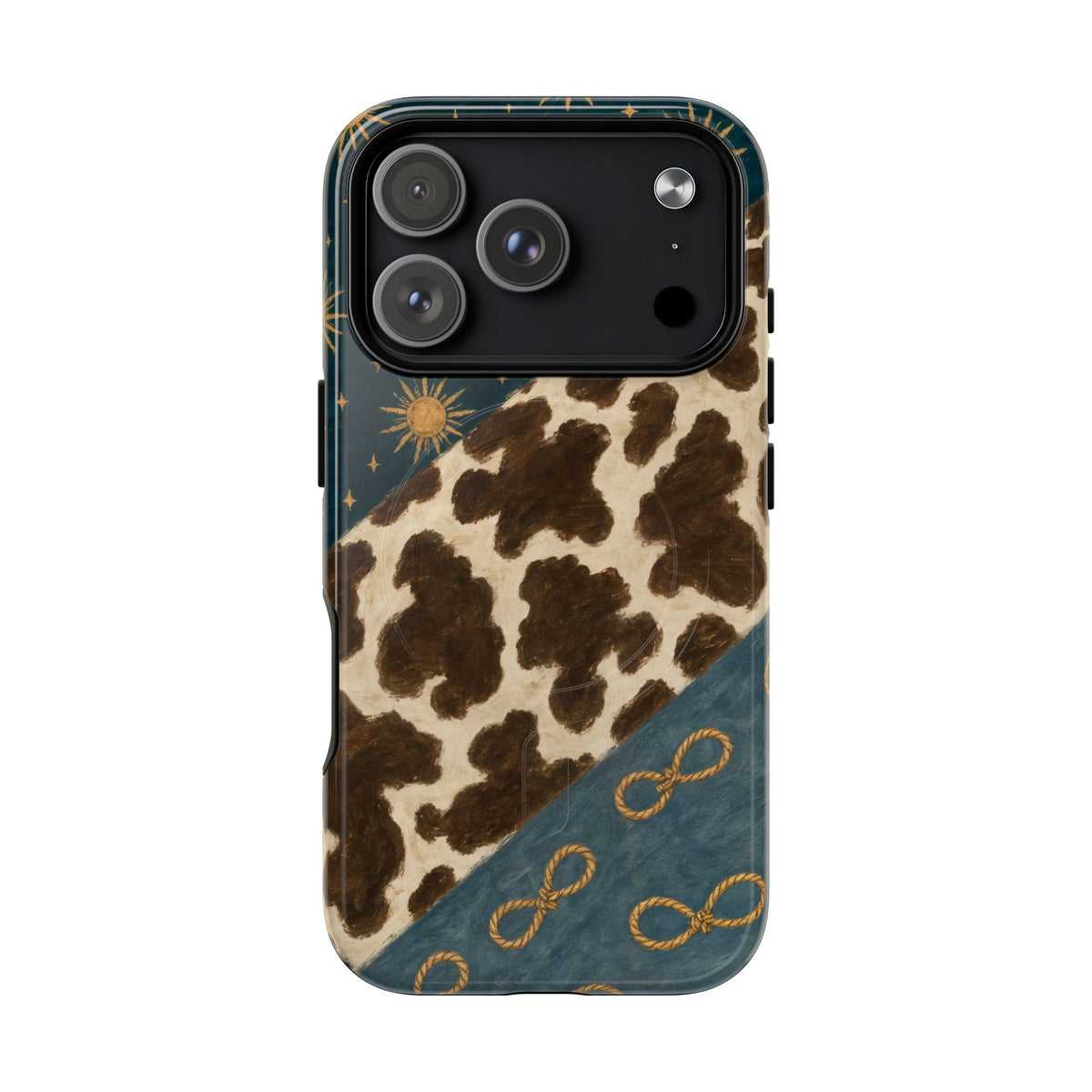 Sunburst Cowhide Swath Magnetic Case
