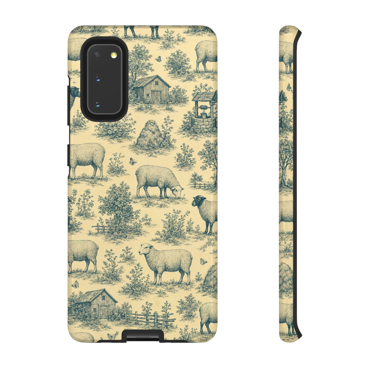 Sheep Toile Tough Case